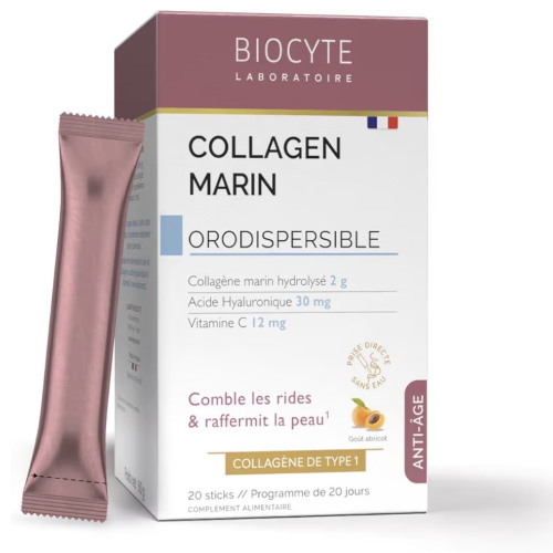 Biocyte Stick Marine Collagen Apricot - anti wrinkles & firmness
