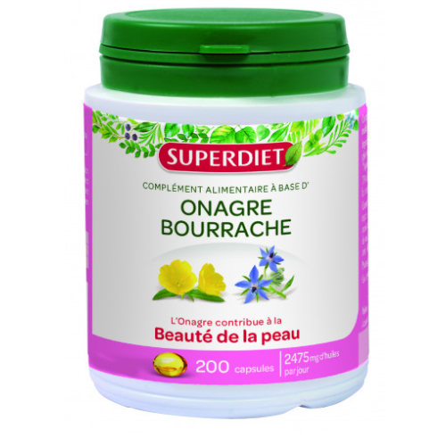  SUPERDIET EVENING PRIMROSE AND BORAGE OIL - 200 Capsules