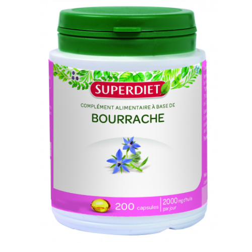 SUPERDIET ORGANIC BORAGE - 200 Capsules